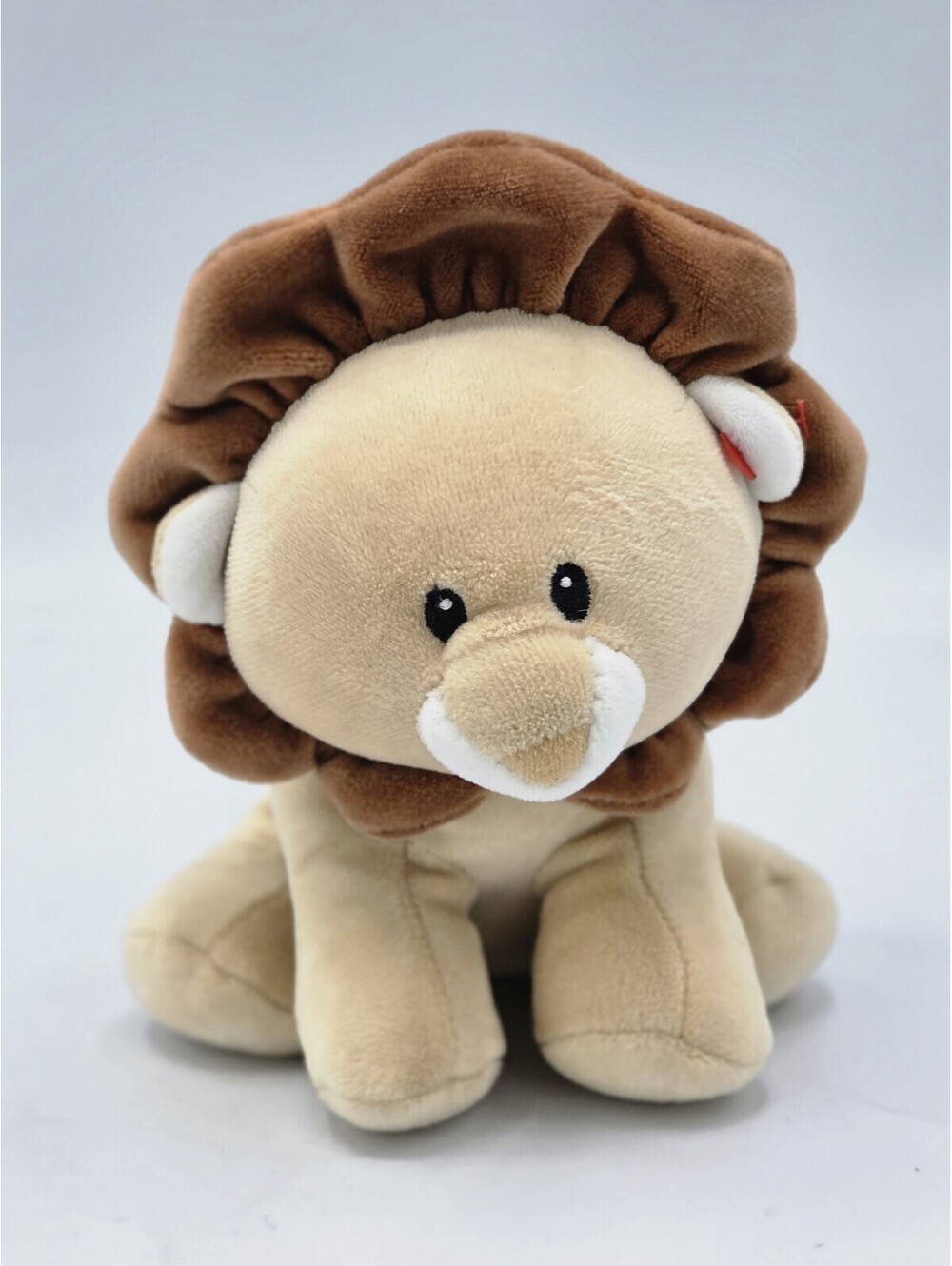 TY Baby BOUNCER Lion 7" Plush Stuffed Animal Soft Touch Brown Tan Lovey